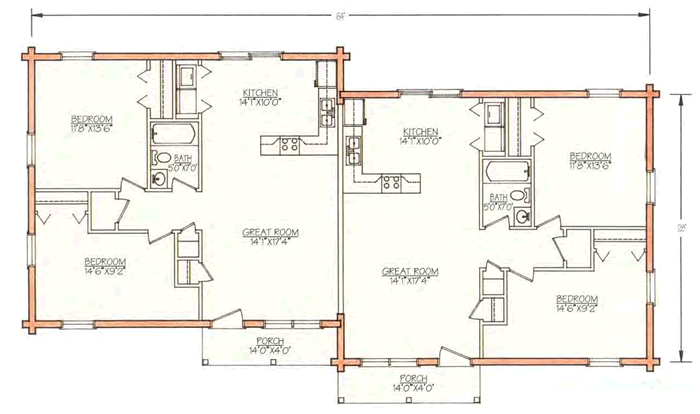 308 Lexington Duplex Floor Plan